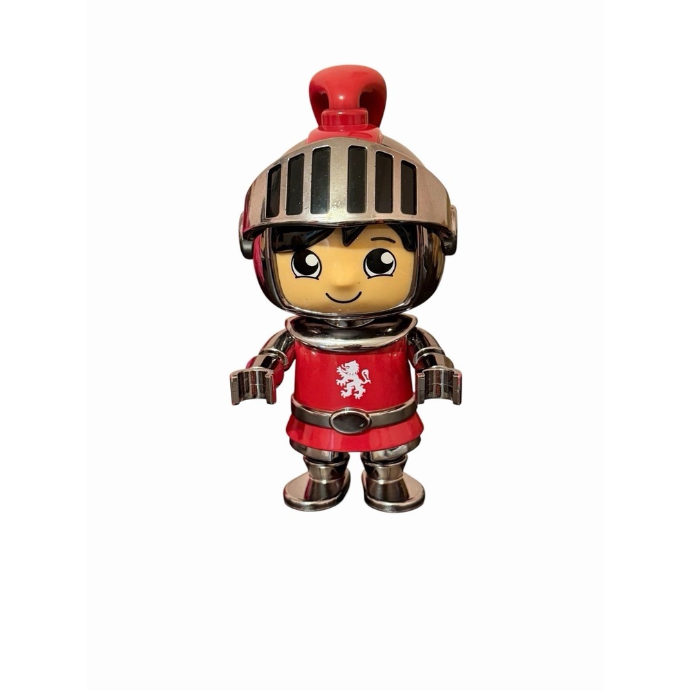 Ryans World Red & Silver‎ Shiny Knight 6" Figure Bonkers Toy Lion Symbol